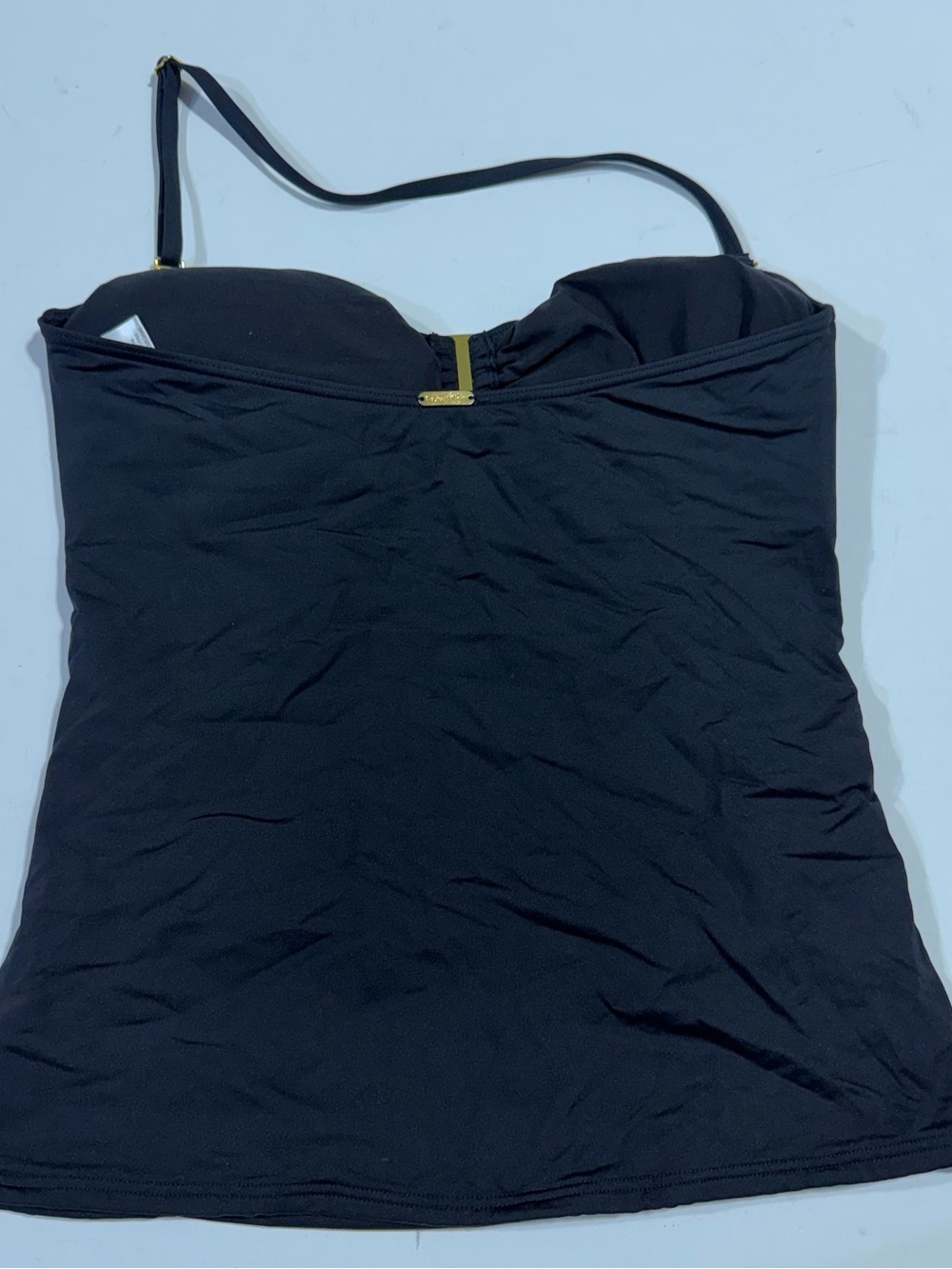 Calvin Klein Black Bandeau tankini with Removable Strap - Picture 3 of 4
